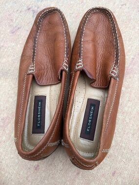 Florsheim Brown Leather Slip-On Loafers